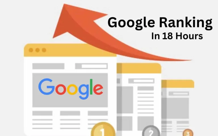 Google SEO Ranking in 18 Hours