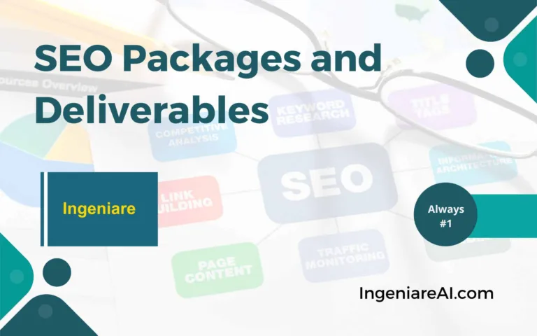 Ingeniare AI SEO Packages and Deliverables